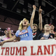 Maree Miller of Cairo, Ga., reacts to Republican presidential candidate Donald Trump as he speaks to supporters during a rally at Valdosta State University on Feb. 29, 2016, in Georgia.
Mark Wallheiser/Getty Images